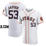 Cristian Javier Men's Houston Astros White Authentic 2022 World Series Champions Home Jersey