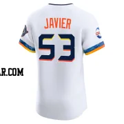 Cristian Javier Men's Houston Astros White Elite 2025 City Connect Jersey