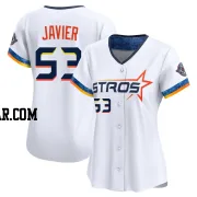 Cristian Javier Women's Houston Astros White Limited 2025 City Connect Jersey