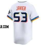 Cristian Javier Youth Houston Astros White Limited 2025 City Connect Jersey