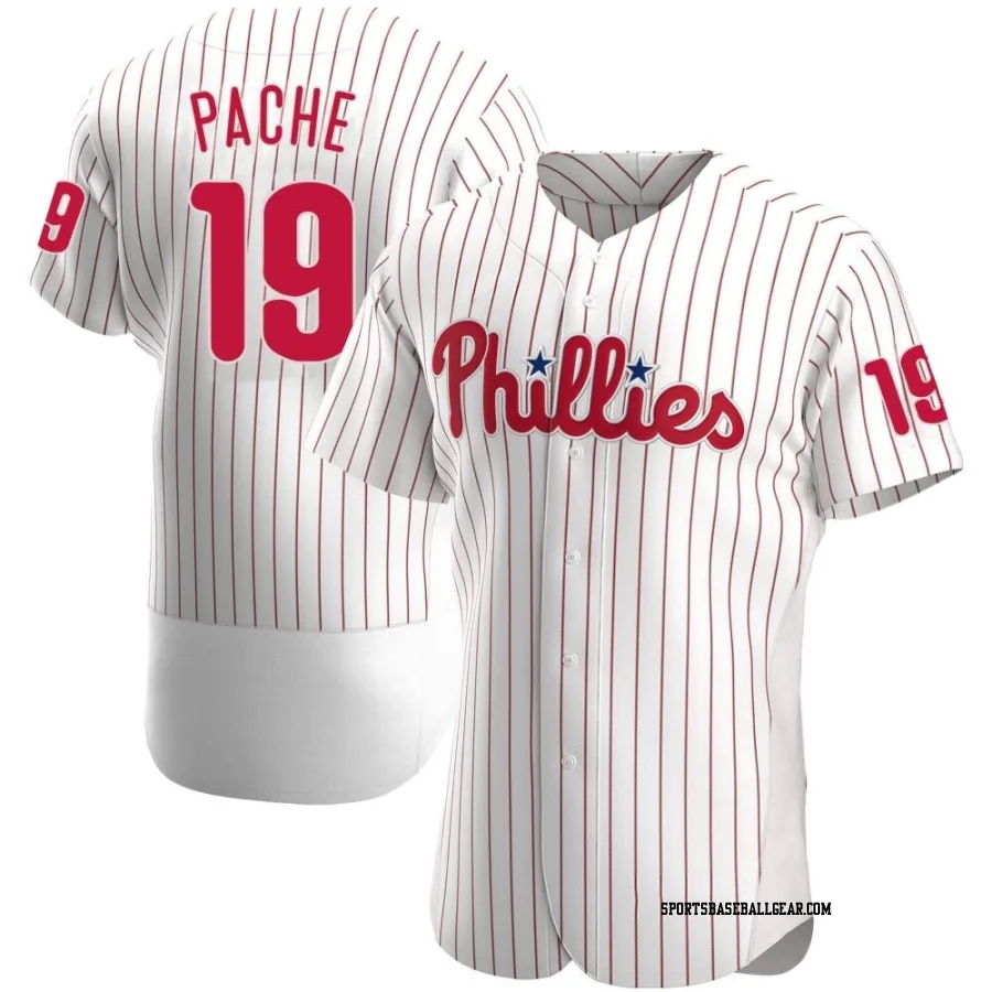 Cristian Pache Men's Philadelphia Phillies White Authentic Home Jersey