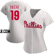 Cristian Pache Women's Philadelphia Phillies White Replica Home Jersey