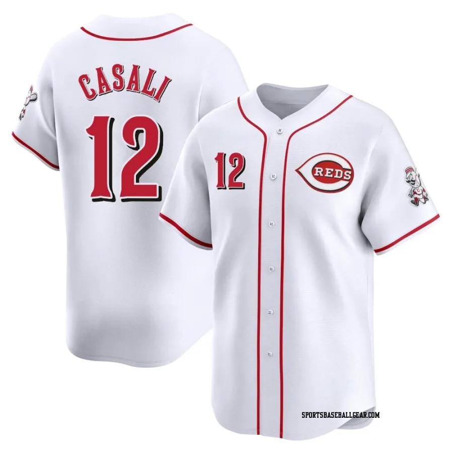 Curt Casali Men's Cincinnati Reds White Limited Home Jersey