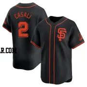 Curt Casali Youth San Francisco Giants Black Limited Alternate Jersey