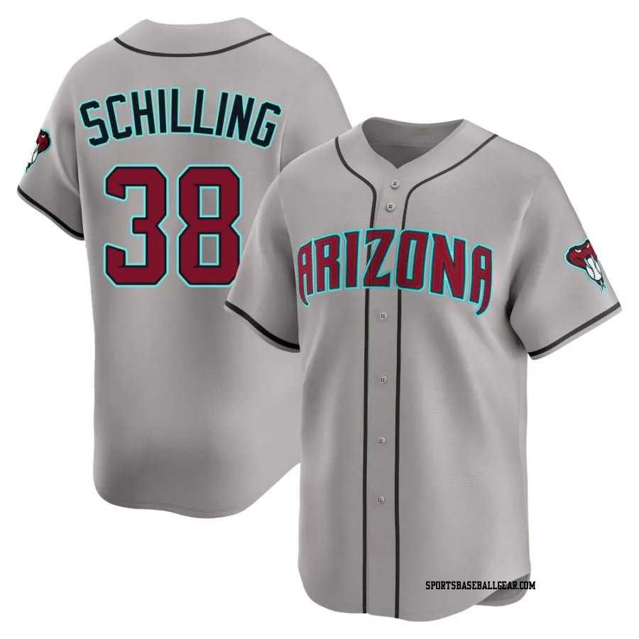Curt Schilling Men's Arizona Diamondbacks Gray Limited Alternate Jersey