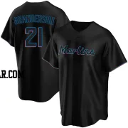 Curtis Granderson Youth Miami Marlins Black Replica Alternate Jersey