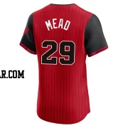 Curtis Mead Men's Chicago White Sox Red/Black Elite 2025 City Connect Jersey