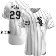 Curtis Mead Men's Chicago White Sox White Authentic Home Jersey