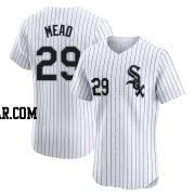 Curtis Mead Men's Chicago White Sox White Elite Home Jersey