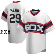 Curtis Mead Men's Chicago White Sox White Replica Cooperstown Collection Jersey