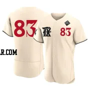 Curtis Terry Men's Texas Rangers Cream Authentic 2023 City Connect 2023 World Series Jersey