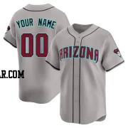 Custom Men's Arizona Diamondbacks Gray Limited Alternate Jersey