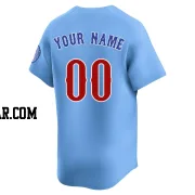 Custom Men's Chicago Cubs Royal Limited 2nd Alternate Jersey