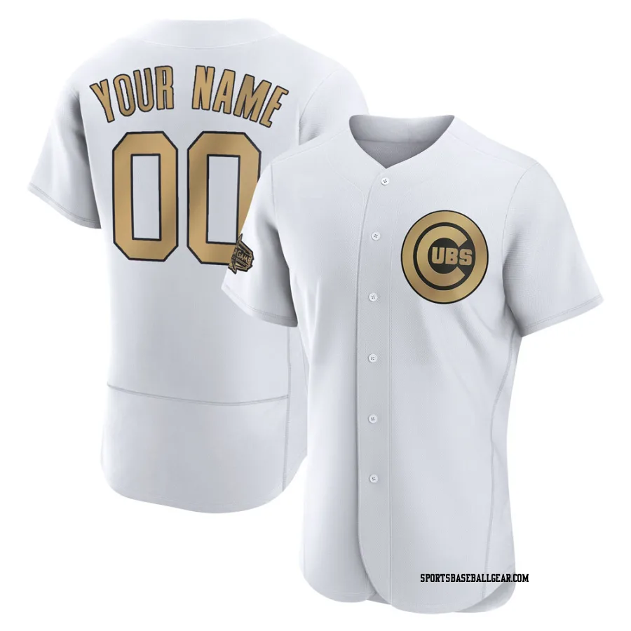 Custom Men's Chicago Cubs White Game Authentic 2022 All-Star Jersey