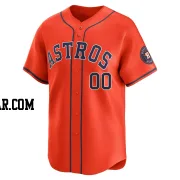 Custom Men's Houston Astros Orange Limited Alternate Jersey
