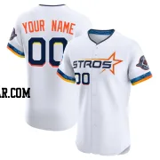 Custom Men's Houston Astros White Elite 2025 City Connect Jersey