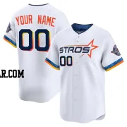 Custom Men's Houston Astros White Limited 2025 City Connect Jersey