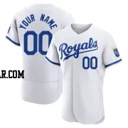 Custom Men's Kansas City Royals White Authentic 2022 Home Jersey