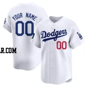 Custom Men's Los Angeles Dodgers White Limited 2024 World Tour Seoul Series Home Jersey