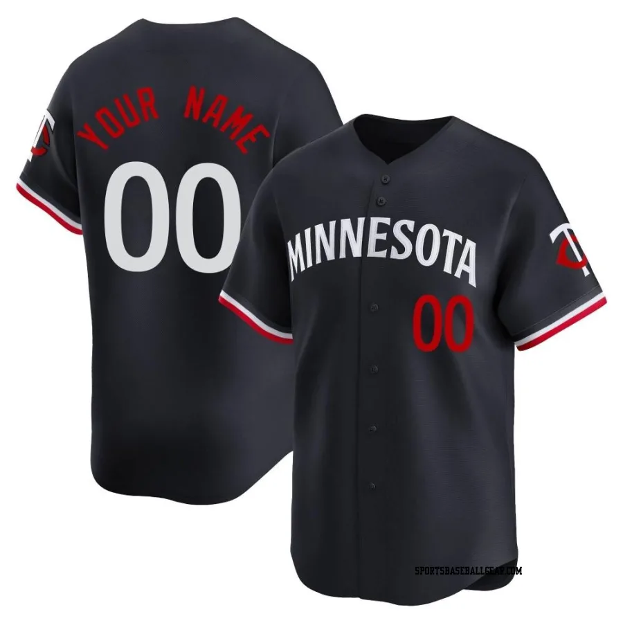 Custom Men's Minnesota Twins Navy Limited Alternate Jersey