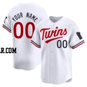 Custom Men's Minnesota Twins White Limited Home Jersey
