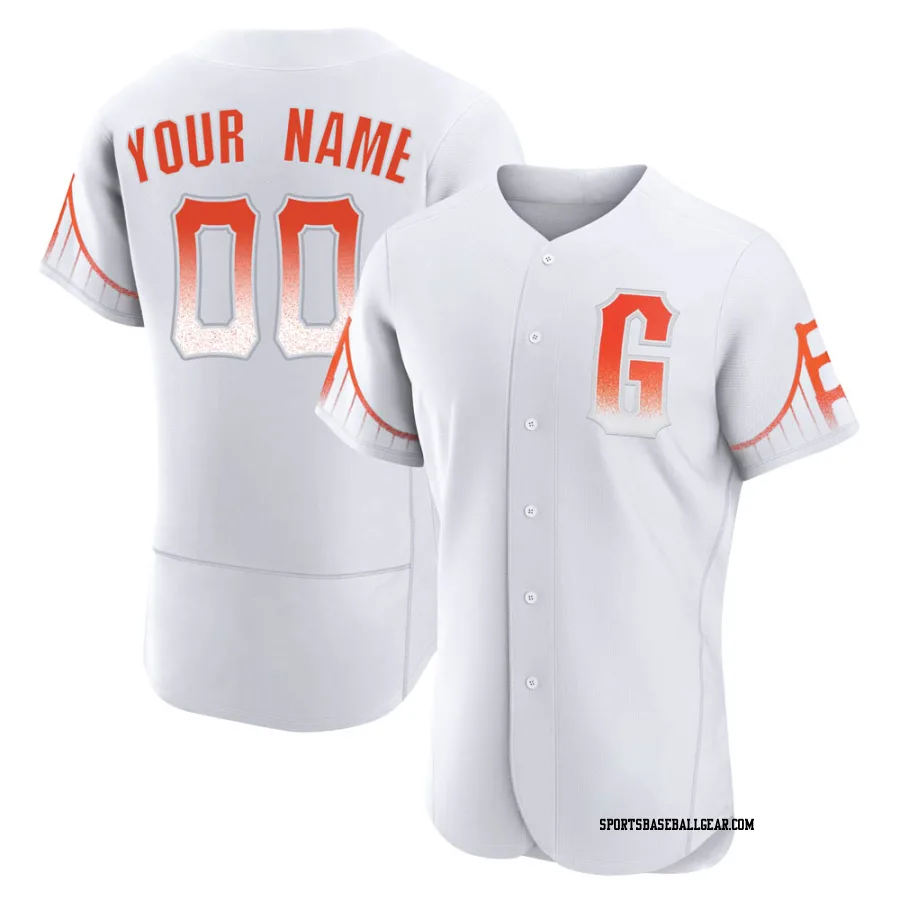 Custom Men's San Francisco Giants White Authentic 2021 City Connect Jersey