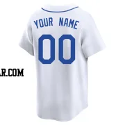 Custom Men's Seattle Mariners White Limited Throwback Cooperstown Collection Jersey