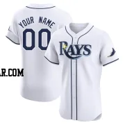 Custom Men's Tampa Bay Rays White Elite Home Jersey