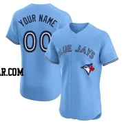 Custom Men's Toronto Blue Jays Blue Elite Powder Alternate Jersey