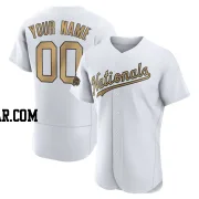 Custom Men's Washington Nationals White Game Authentic 2022 All-Star Jersey