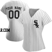 Custom Women's Chicago White Sox White Authentic Home Jersey