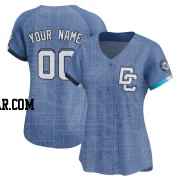 Custom Women's Washington Nationals Blue Limited 2025 City Connect Jersey