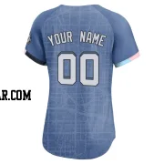 Custom Women's Washington Nationals Blue Limited 2025 City Connect Jersey