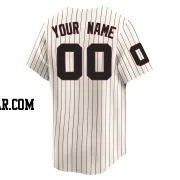 Custom Youth Chicago White Sox Cream Limited Throwback Cooperstown Jersey