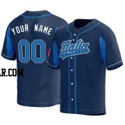 Custom Youth Italy Baseball Navy Replica 2023 World Baseball Classic Jersey