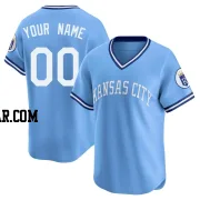 Custom Youth Kansas City Royals Light Blue Limited Throwback Cooperstown Collection Jersey