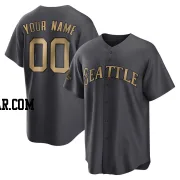 Custom Youth Seattle Mariners Charcoal Game Replica 2022 All-Star Jersey