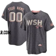 Custom Youth Washington Nationals Gray Replica 2022 City Connect Jersey