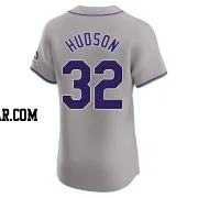 Dakota Hudson Men's Colorado Rockies Gray Elite Road Jersey