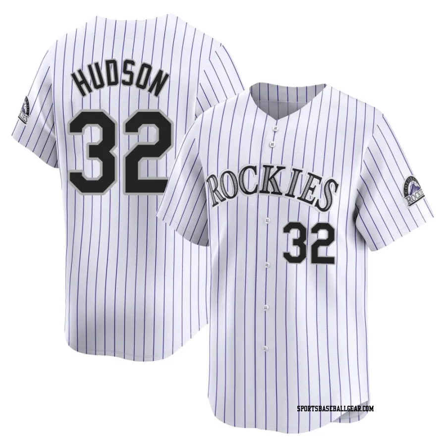 Dakota Hudson Men's Colorado Rockies White Limited Home Jersey