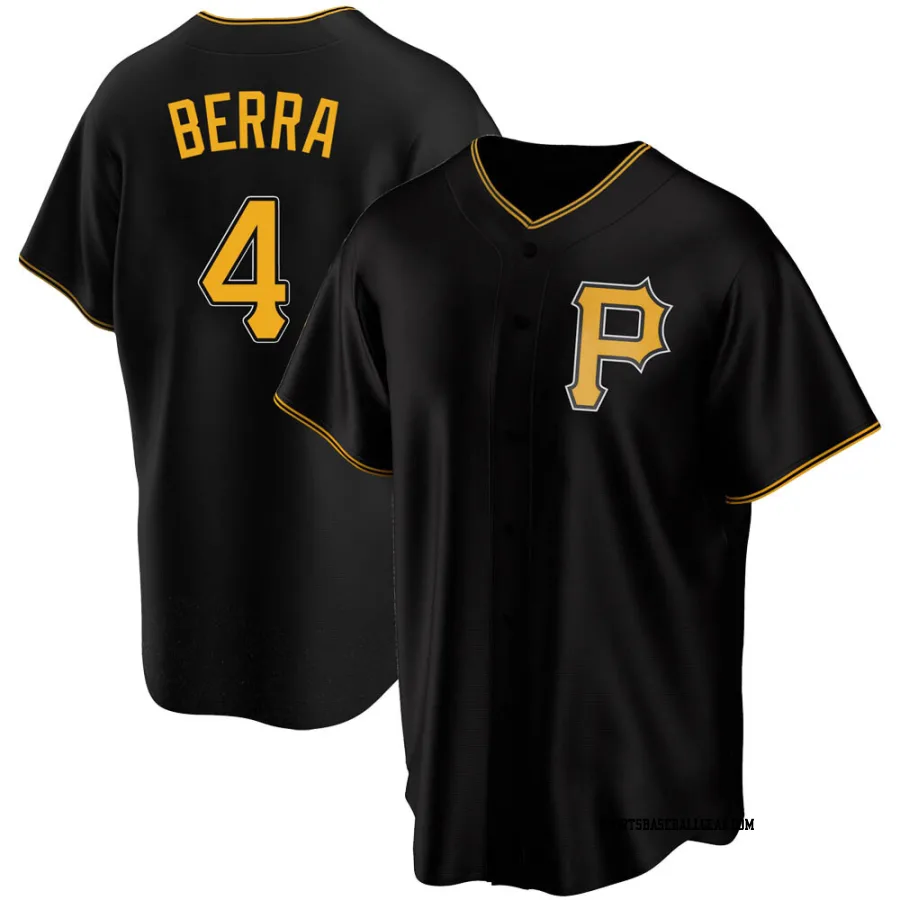 Dale Berra Men's Pittsburgh Pirates Black Replica Alternate Jersey