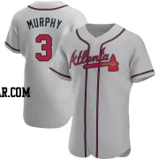 Dale Murphy Men's Atlanta Braves Gray Authentic Road Jersey
