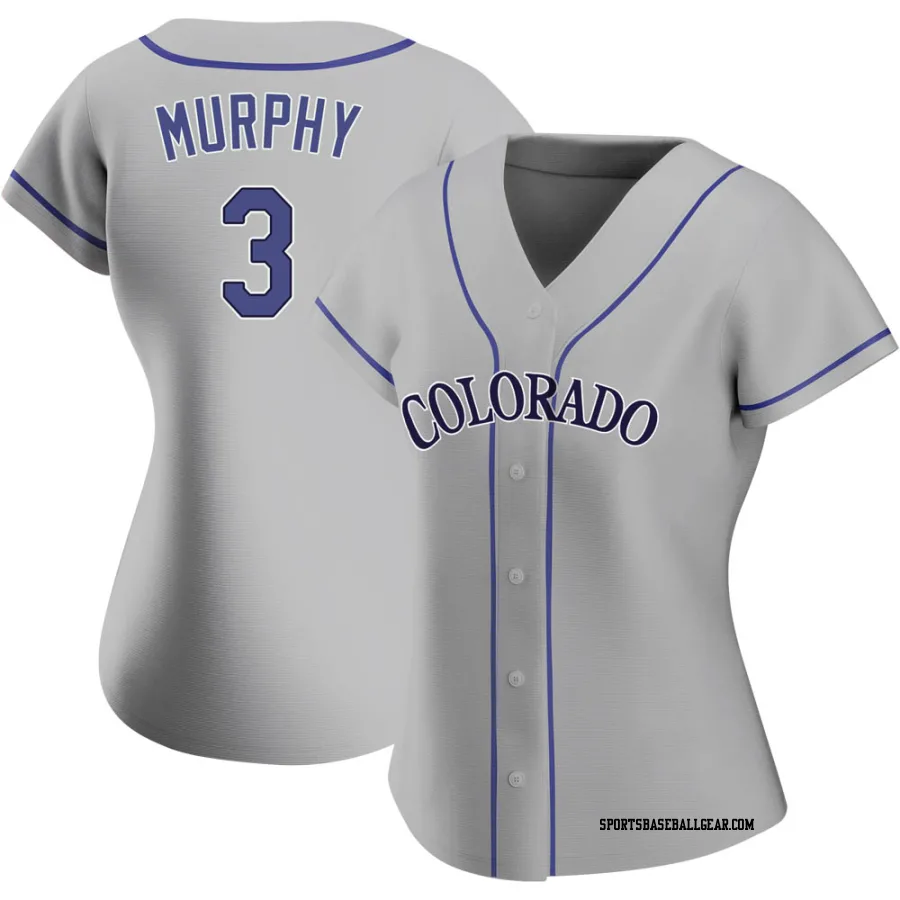 Dale Murphy Women's Colorado Rockies Gray Authentic Road Jersey