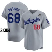 Dalton Rushing Men's Los Angeles Dodgers Gray Limited Away 2024 World Series Jersey