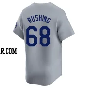 Dalton Rushing Men's Los Angeles Dodgers Gray Limited Away 2024 World Series Jersey