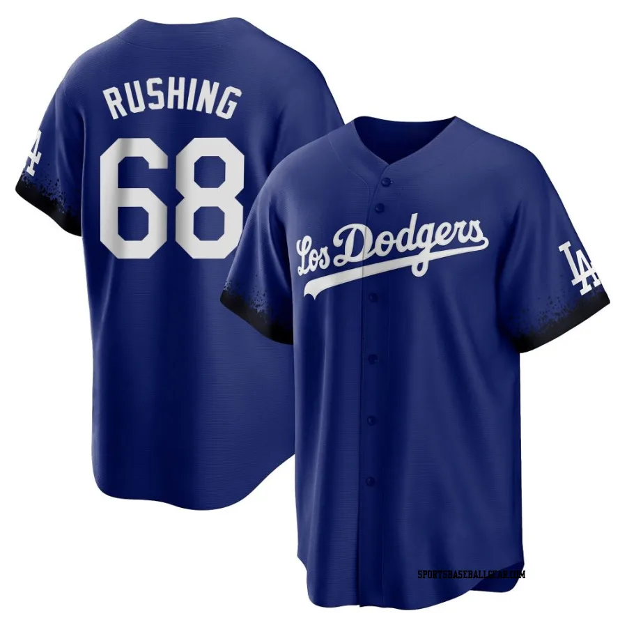 Dalton Rushing Men's Los Angeles Dodgers Royal Replica 2021 City Connect Jersey
