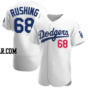 Dalton Rushing Men's Los Angeles Dodgers White Authentic Home Jersey