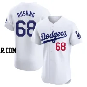 Dalton Rushing Men's Los Angeles Dodgers White Elite Home Jersey