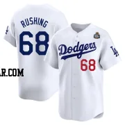 Dalton Rushing Men's Los Angeles Dodgers White Limited Home 2024 World Series Jersey