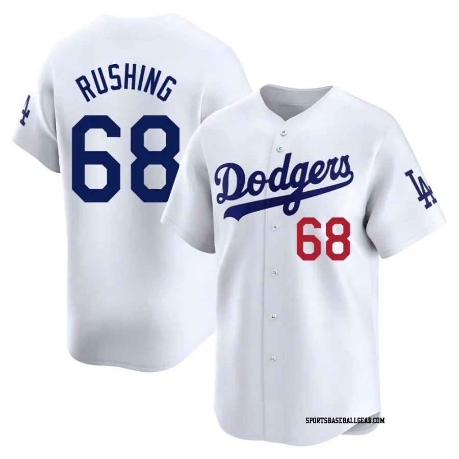 Dalton Rushing Men's Los Angeles Dodgers White Limited Home Jersey